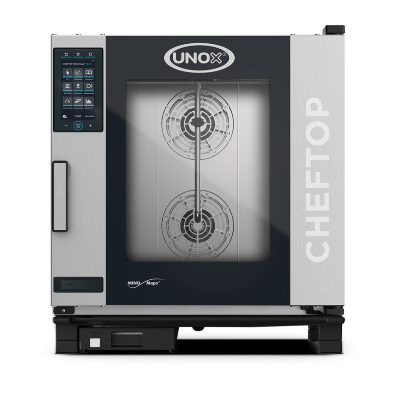 Unox XEVC-0711-GPLM-MS CHEFTOP MIND.Maps PLUS Combi Steamer  Gas  7 Tray GN 1/1