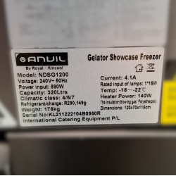 Used Anvil NDSG1200 Gelato Display - ST25UK393