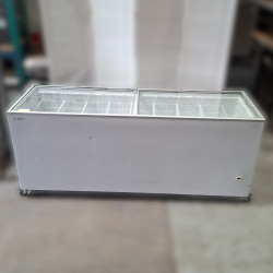 Used Bromic CF0700FTFG-NR Display Chest Freezer 670L Flat Glass Top - ST25UK391