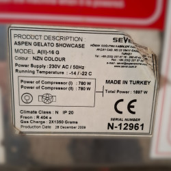 Used Aspen 16G Gelati Display 16 Tub Freezer - ST25UK377