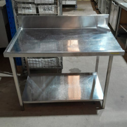 Used Custom made Stainless steel Dishwasher Inlet/outlet Bench