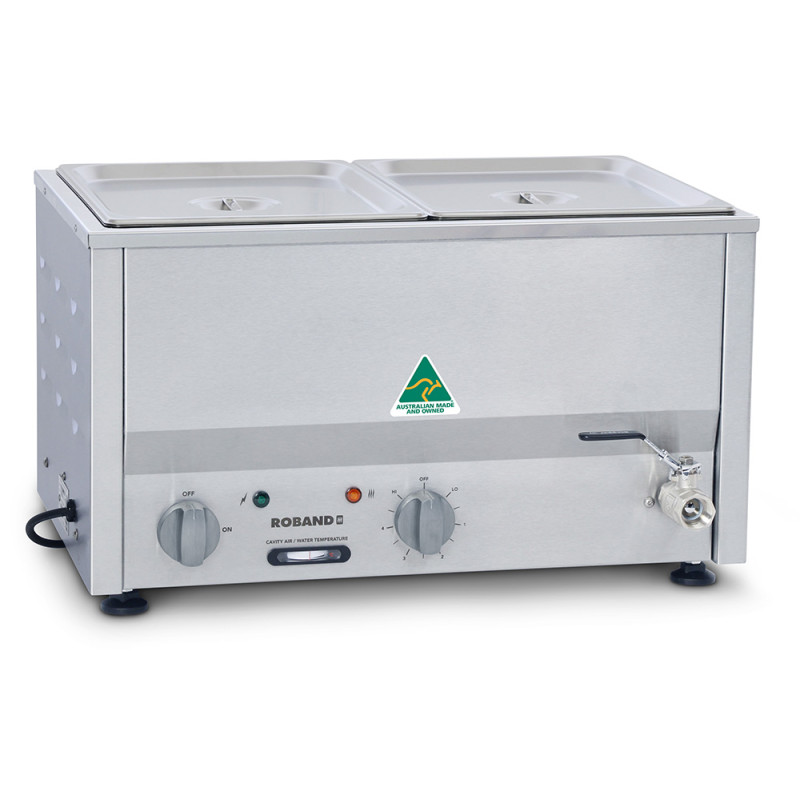 Roband BM2A   Counter Top Bain Marie 2 x 1/2 size 100mm pans