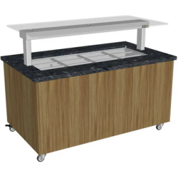 Culinaire Mobile Heated Island Buffet Stone Top & Joinery Panels - CH.IBGJ.BMC.U.GSF.4