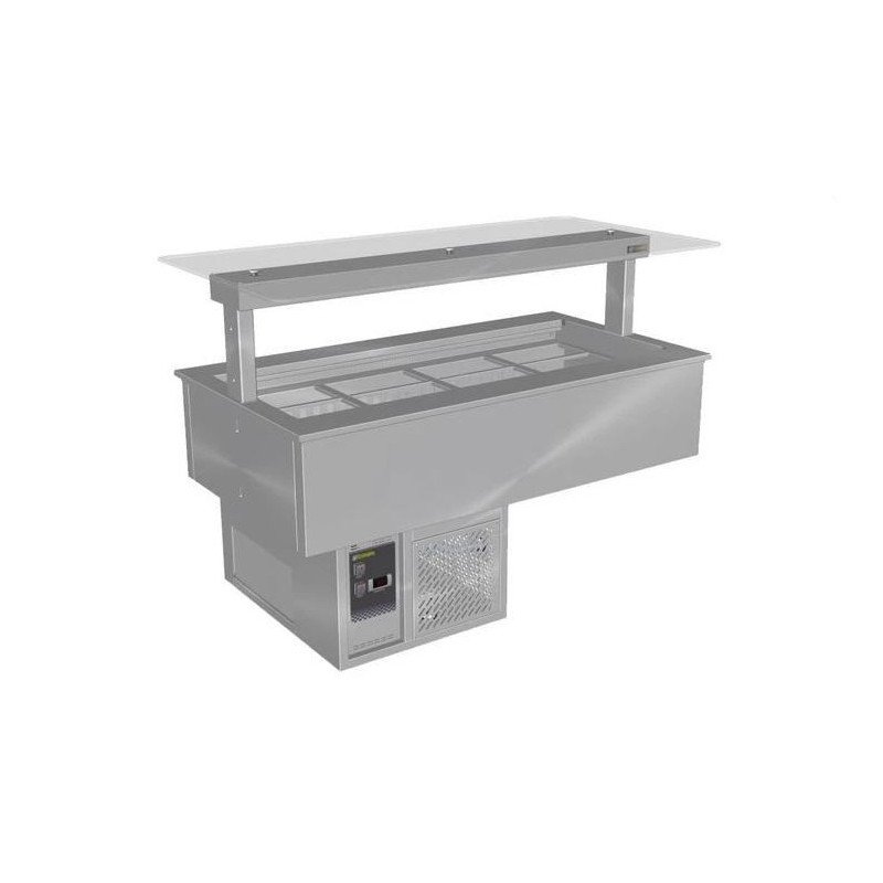 Culinaire Refrigerated Wells - Self Contained Counter Line - Drop-In - CR.CWCF.D.GSF.4