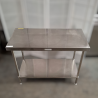 Used Simply Stainless SS01.1200 Work Bench 1200mm Wide - ST25UK397