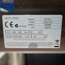 Used Turbofan E31D4 Electric Convection Oven Digital Full Size Tray - ST25UK389