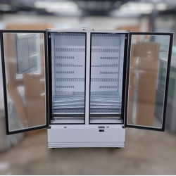 Ex-Display Skope BME1200N-A White 2 Glass Door Display Fridge - ST25NK365