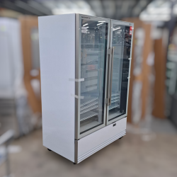 Ex-Display Skope BME1200N-A White 2 Glass Door Display Fridge - ST25NK365