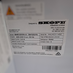 Ex-Display Skope BME1200N-A White 2 Glass Door Display Fridge - ST25NK365
