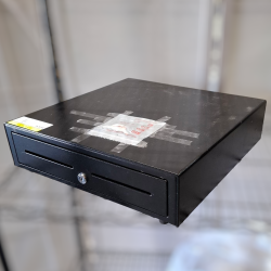 Used POS Kiosk System With Barcode Scanner Receipt Printer Cash Drawer and Touchscreen Display - ST25UK436