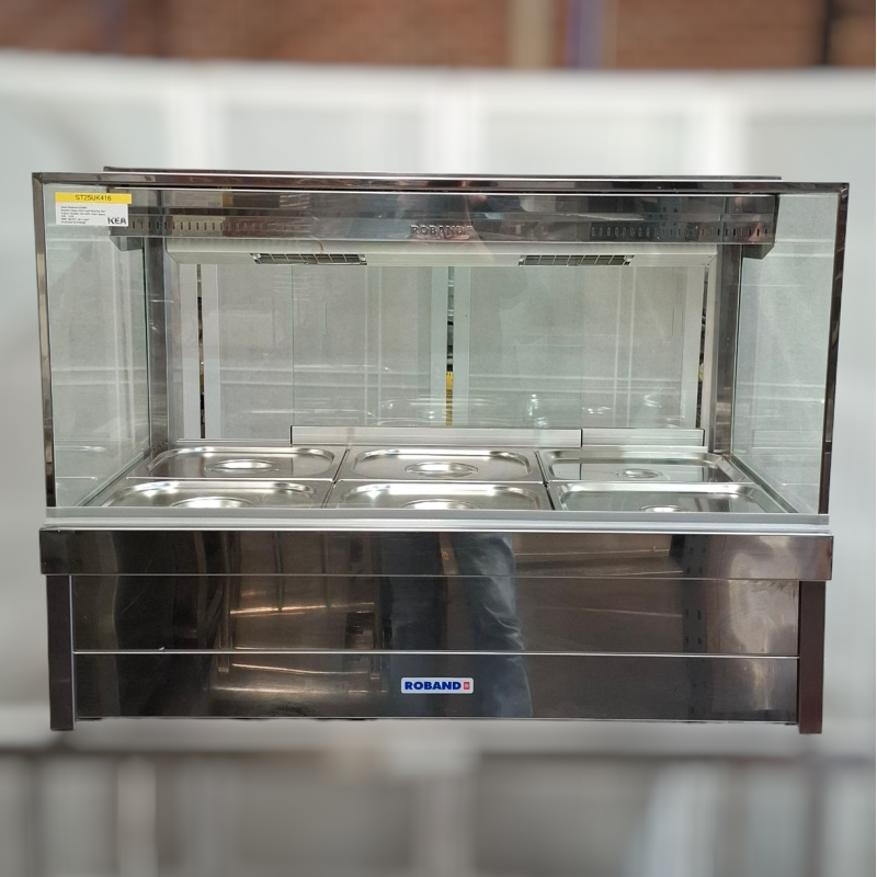 Used Roband S23RD Square Glass Hot Food Display Bar with Roller Doors - ST25UK416