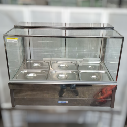 Used Roband S23RD Square Glass Hot Food Display Bar with Roller Doors - ST25UK416
