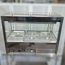 Used Roband S23RD Square Glass Hot Food Display Bar with Roller Doors - ST25UK416