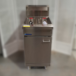 Used Luus FV-45 2 Basket V-Pan Fryer - ST25UK405