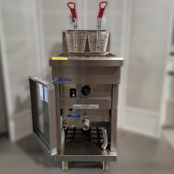Used Luus FV-45 2 Basket V-Pan Fryer - ST25UK405