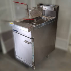 Used Luus FV-45 2 Basket V-Pan Fryer - ST25UK405