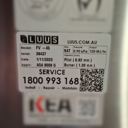 Used Luus FV-45 2 Basket V-Pan Fryer - ST25UK405