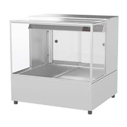 Woodson Square Glass 2 Module Hot Food Display- W.HFSQ22