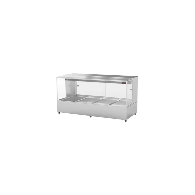 Woodson Square Glass 4 Module Hot Food Displays- W.HFSQ24