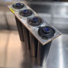 Used San Jamar EZ-FIT C2804 Counter Mount Cup Dispenser - ST26UK007