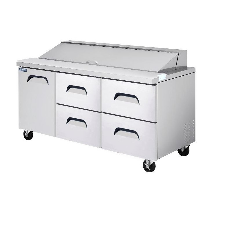 FRESH REFRIGERATION SALAD & SANDWICH PREP TABLE ( DRAWER ) - FSU-72-D6