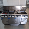 Used Pitco SELV14-4 Electric 4 Bank Deep Fryer with Filter Drawer System - ST25UK237