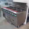 Used Pitco SELV14-4 Electric 4 Bank Deep Fryer with Filter Drawer System - ST25UK237