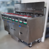 Used Pitco SELV14-4 Electric 4 Bank Deep Fryer with Filter Drawer System - ST25UK237