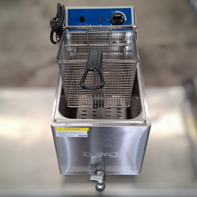 Used Birko 1001003 Bench Top 8L Single Pan Fryer - ST25UK442