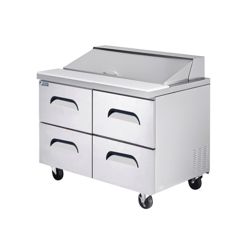 FRESH REFRIGERATION MEGATOP SANDWICH PREP TABLE ( DRAWER ) - FMU-60-D4