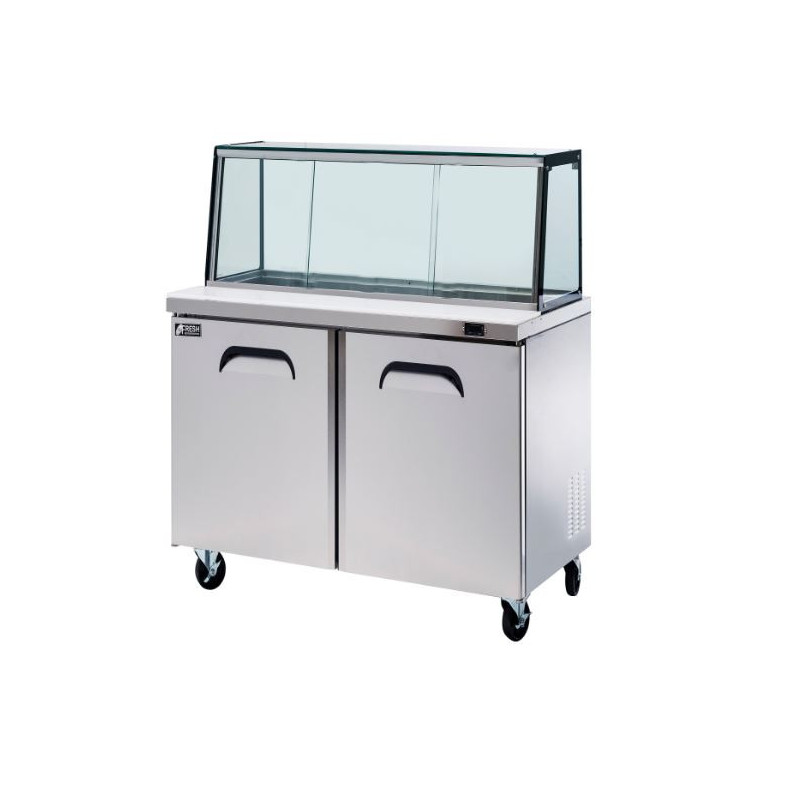 FRESH REFRIGERATION GLASS CANOPY SALAD & NOODLE BAR - FMU-48GC