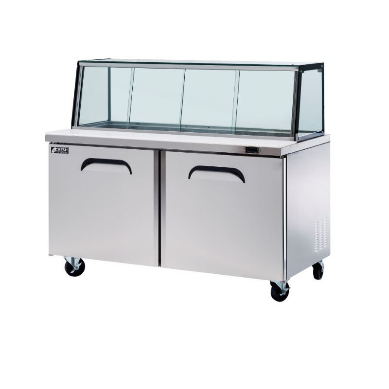 FRESH REFRIGERATION GLASS CANOPY SALAD & NOODLE BAR - FMU-60GC