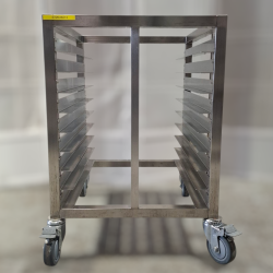 Used Stainless Steel Oven Stand With GN Pan Shelves - ST26UK013