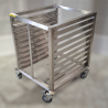 Used Stainless Steel Oven Stand With GN Pan Shelves - ST26UK013