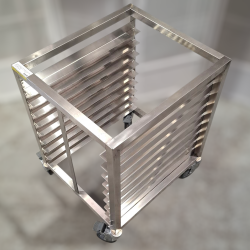 Used Stainless Steel Oven Stand With GN Pan Shelves - ST26UK013