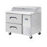 FRESH REFRIGERATION PIZZA PREPARATION TABLE (DRAWER) - FPT-44-D2