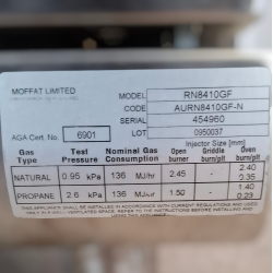 Used Waldorf RN8410GF 800 Series Gas Range Static Oven - ST25UK152
