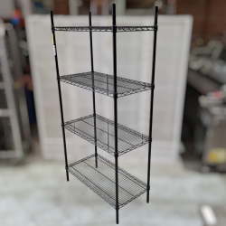 Used Black Coated Stainless Steel Shelf - ST25UK420