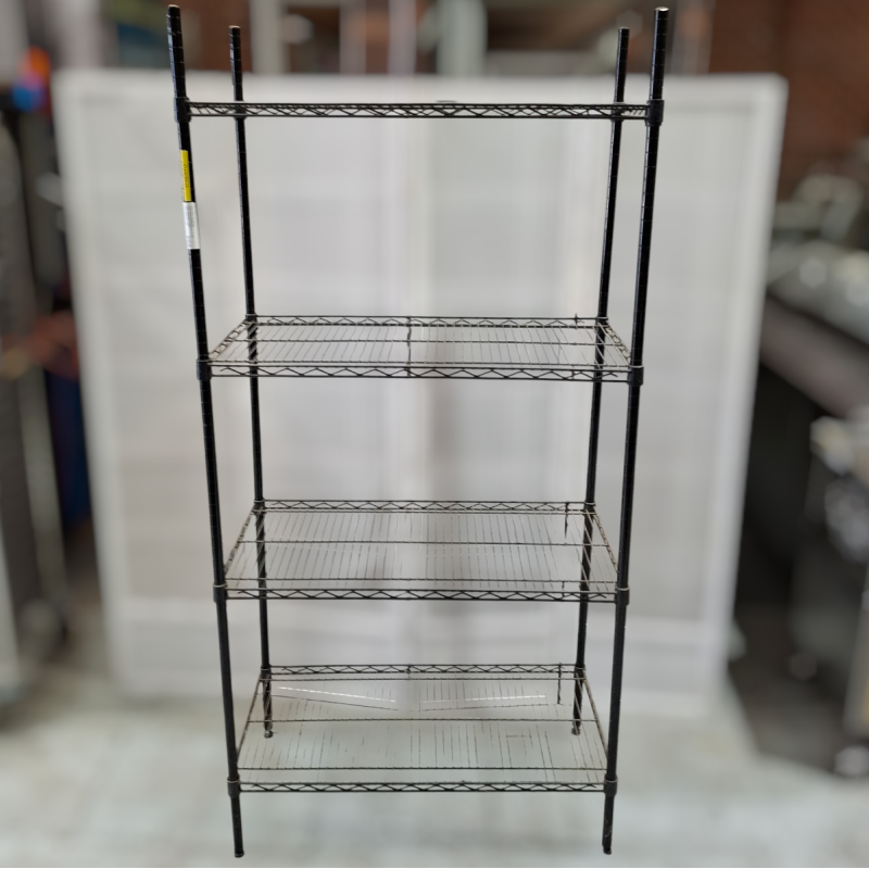 Used Wire Mesh Cool Room Shelving Black Epoxy Coated- ST25UK412