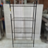 Used Wire Mesh Cool Room Shelving Black Epoxy Coated- ST25UK412