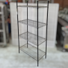 Used Wire Mesh Cool Room Shelving Black Epoxy Coated- ST25UK412