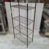 Used Wire Mesh Cool Room Shelving Black Epoxy Coated- ST25UK412