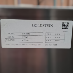 Used Goldstein GPEDB36 Benchtop Electric Griddle Plate - ST25UK315