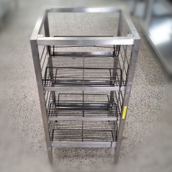 Used Stainless Steel Commercial Glasswashers Racks Holder