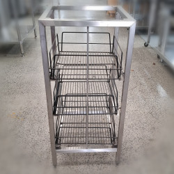 Used Stainless Steel Commercial Glasswashers Racks Holder