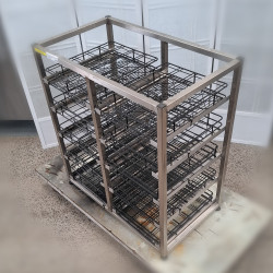Used Stainless Steel Commercial Underbench Glasswashers Racks Holder - ST24UK128