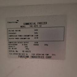 Used Fukushima TRC-42FE 2 Door Undercounter Freezer - ST24/10UK125