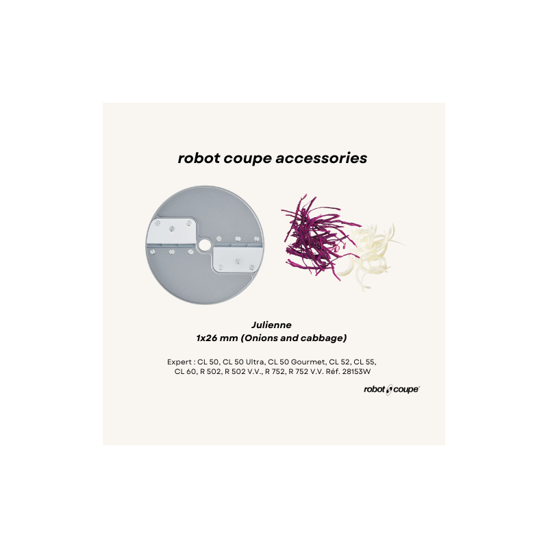 Julienne - 1 x 26 mm (Onion / Cabbage) - Expert Series