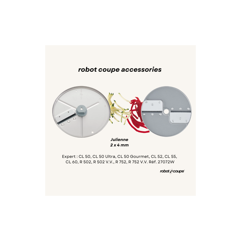 Robot Coupe Julienne - 2 x 4 mm disc  - Expert Series