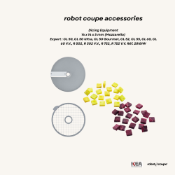 Robot Coupe Dice Equipment - 14 x 14 x 5 mm (Mozzarella) - Expert Series